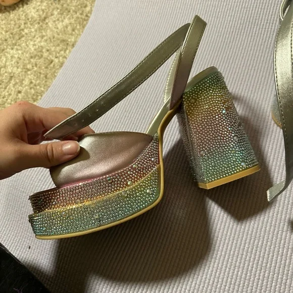 Torrid Pride Rainbow platform heels - Picture 6 of 8